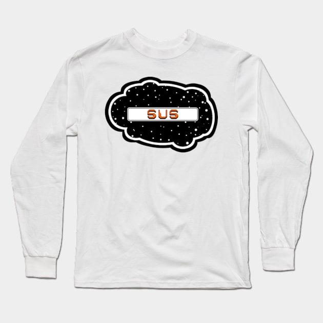 Orange Sus! (Variant - Other colors in collection in shop) Long Sleeve T-Shirt by Vandal-A